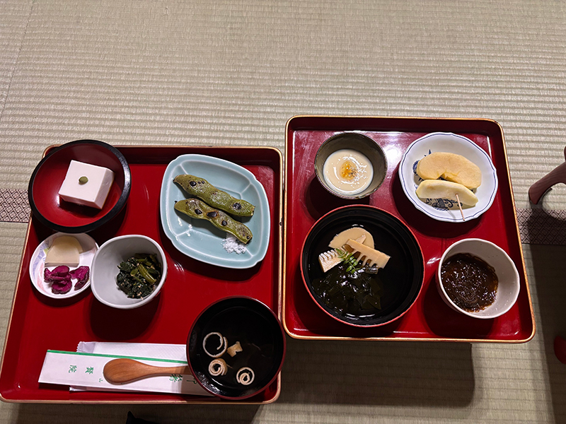 高野山ヨガリトリート,食事,宿坊体験,高野山大学学長,松永先生と学ぶ
